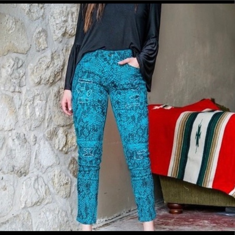 Denim Skinny Moto Jeans